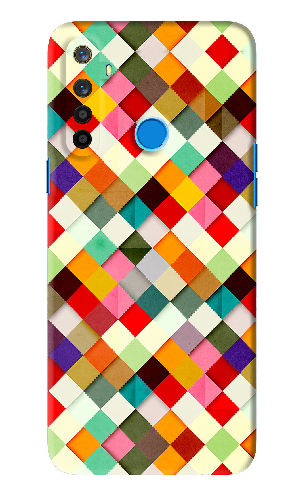 Geometric Abstract Colorful Realme 5s Back Skin Wrap