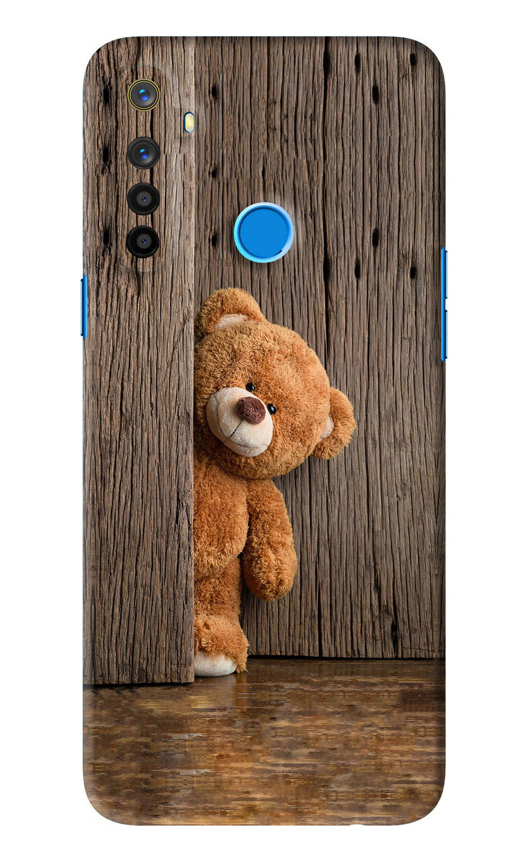 Teddy Wooden Realme 5s Back Skin Wrap