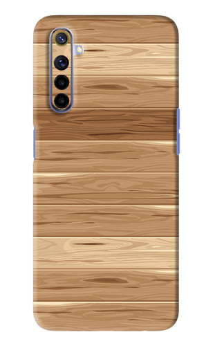 Wooden Vector Realme 6 Back Skin Wrap