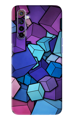 Cubic Abstract Realme 6 Back Skin Wrap