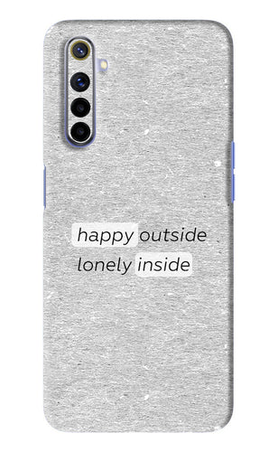 Happy Outside Lonely Inside Realme 6 Back Skin Wrap