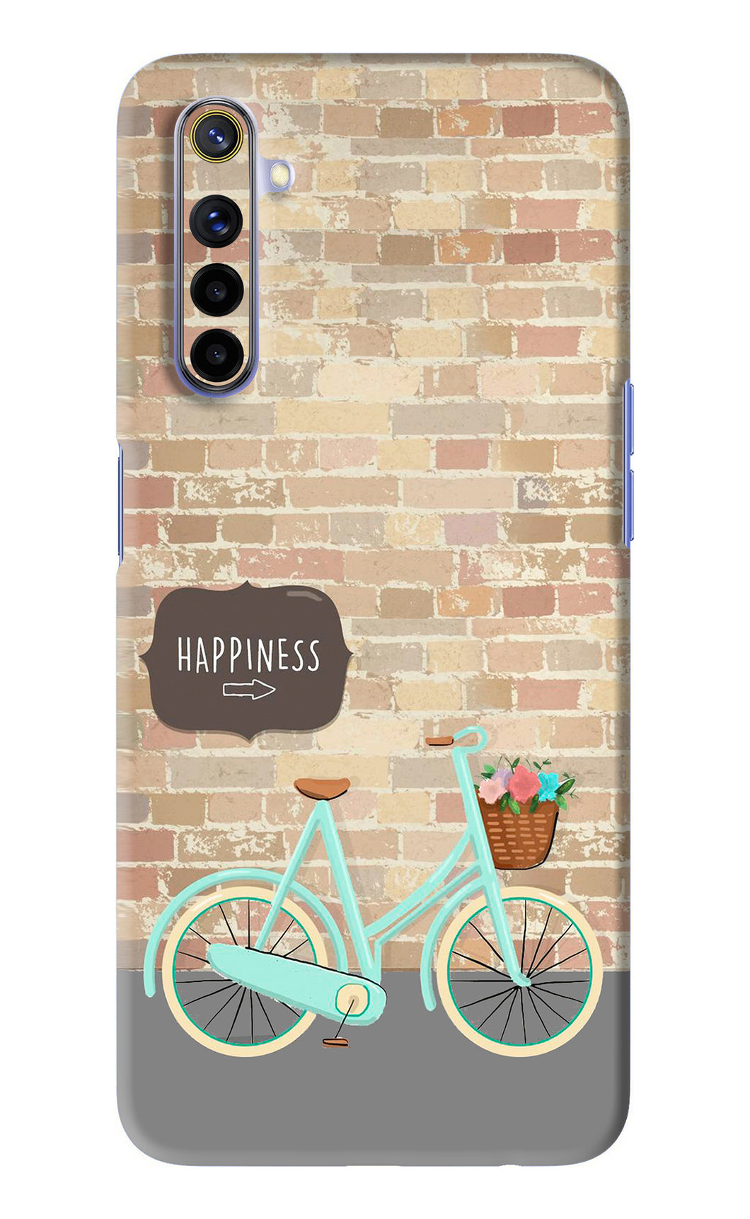 Happiness Artwork Realme 6 Back Skin Wrap