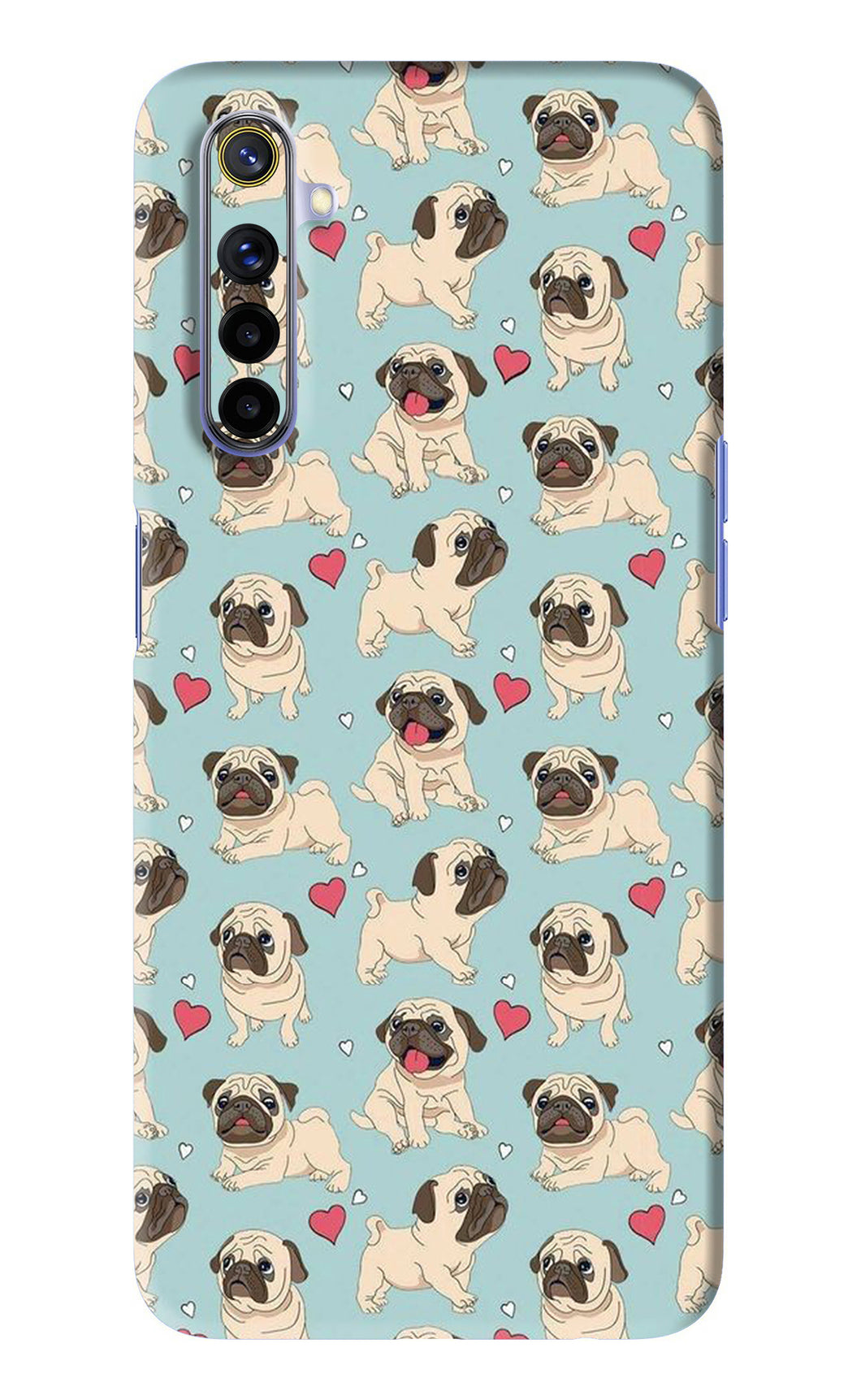 Pug Dog Realme 6 Back Skin Wrap