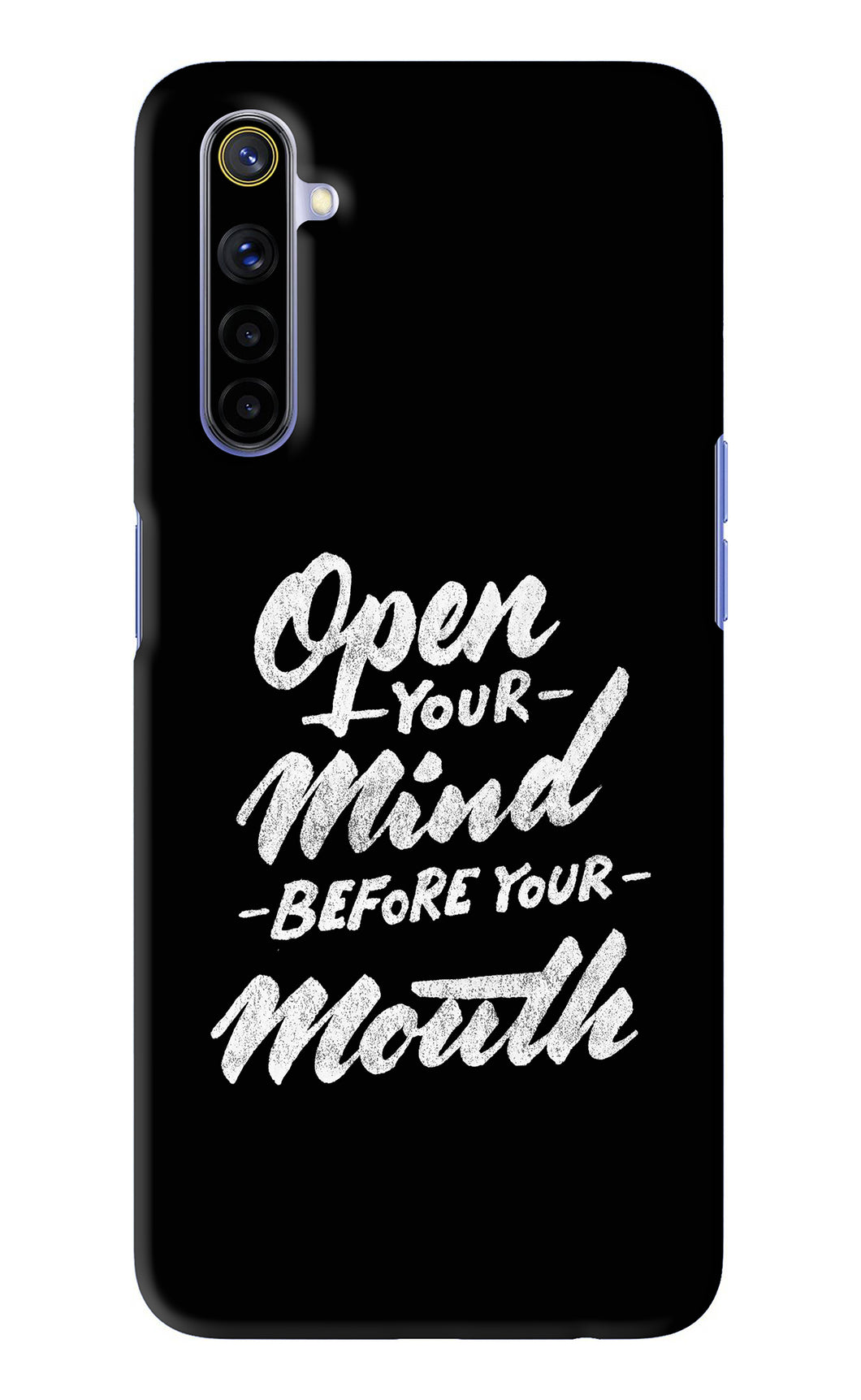 Open Your Mind Before Your Mouth Realme 6 Back Skin Wrap