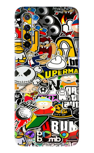 Sticker Bomb Realme 6 Back Skin Wrap