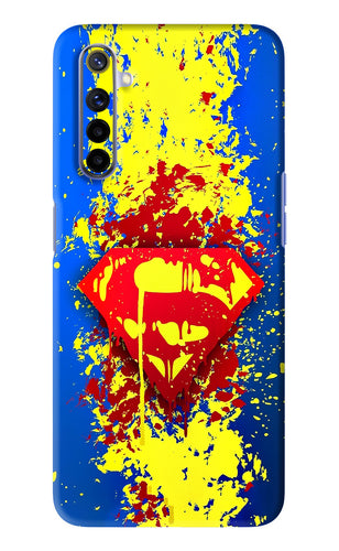 Superman logo Realme 6 Back Skin Wrap