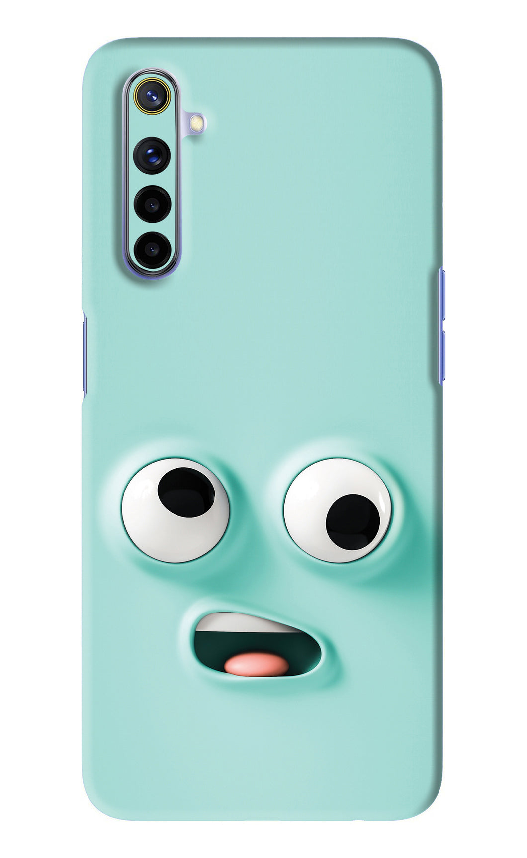 Silly Face Cartoon Realme 6 Back Skin Wrap