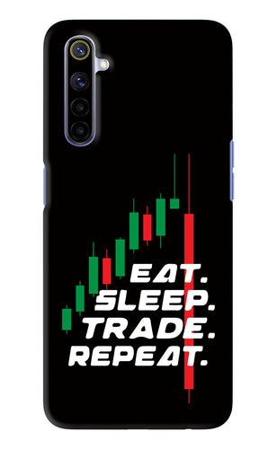 Eat Sleep Trade Repeat Realme 6 Back Skin Wrap