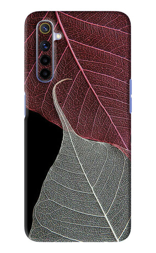 Leaf Pattern Realme 6 Back Skin Wrap