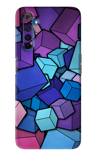 Cubic Abstract Realme 6 Pro Back Skin Wrap