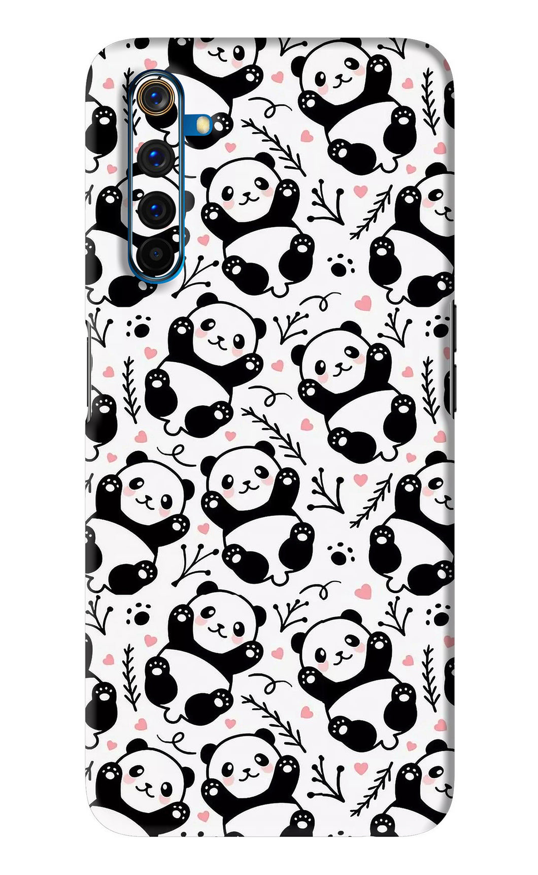 Cute Panda Realme 6 Pro Back Skin Wrap