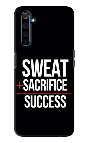Sweat Sacrifice Success Realme 6 Pro Back Skin Wrap