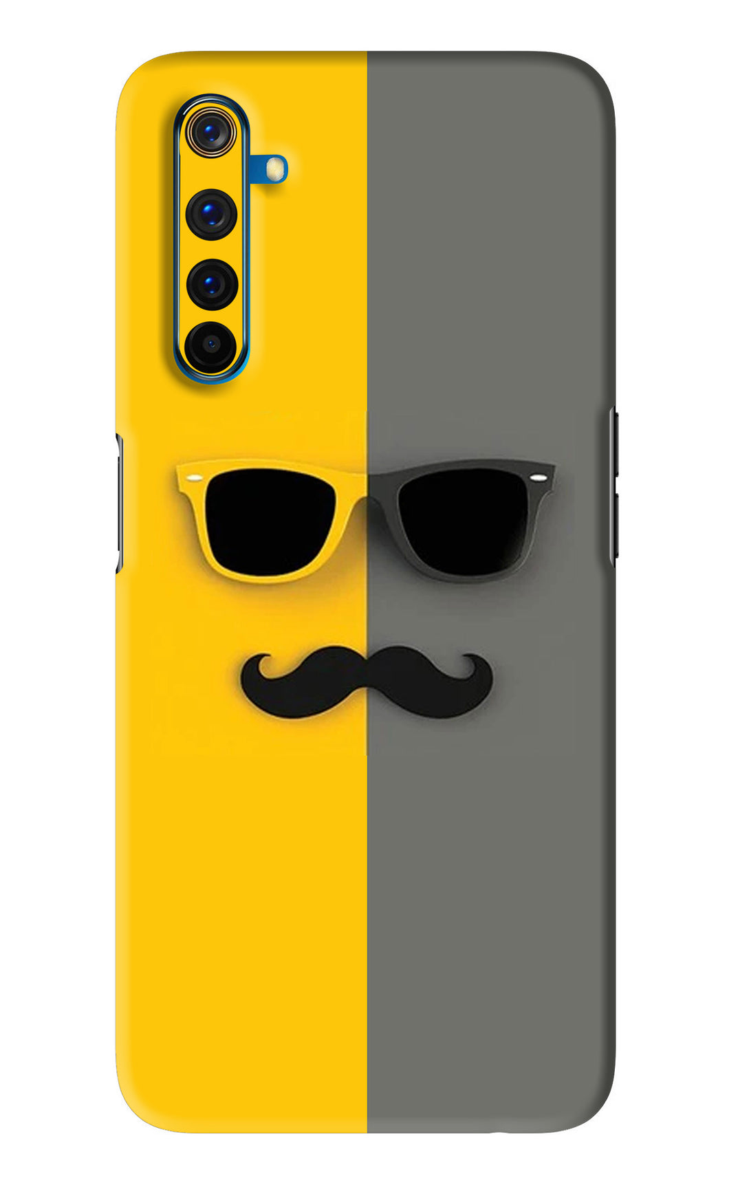 Sunglasses with Mustache Realme 6 Pro Back Skin Wrap