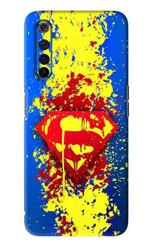 Superman logo Realme 6 Pro Back Skin Wrap