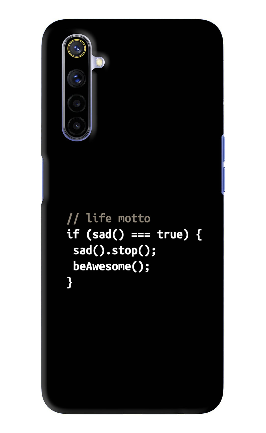 Life Motto Code Realme 6i Back Skin Wrap