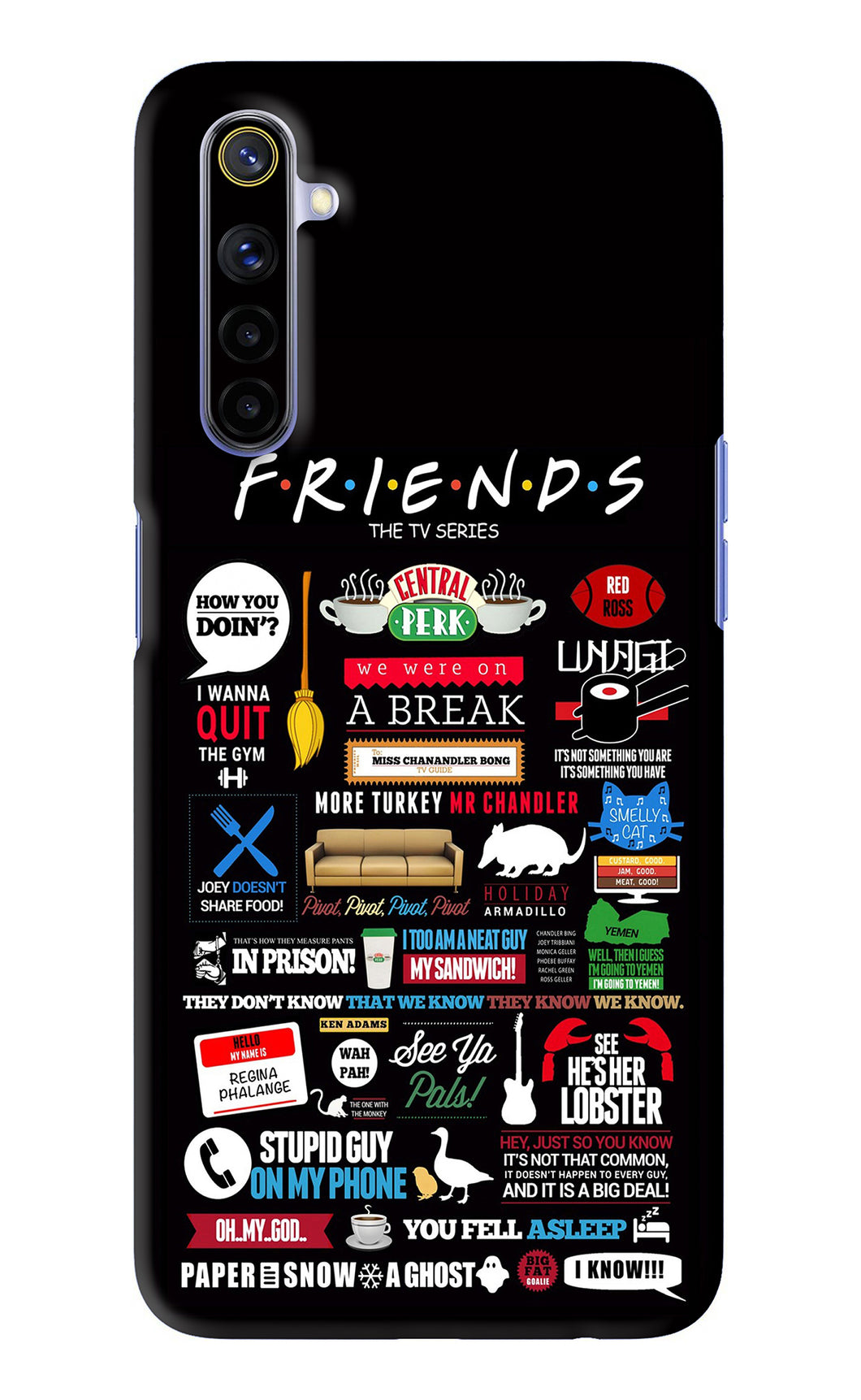FRIENDS Realme 6i Back Skin Wrap
