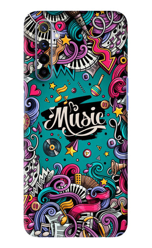 Music Graffiti Realme 6i Back Skin Wrap