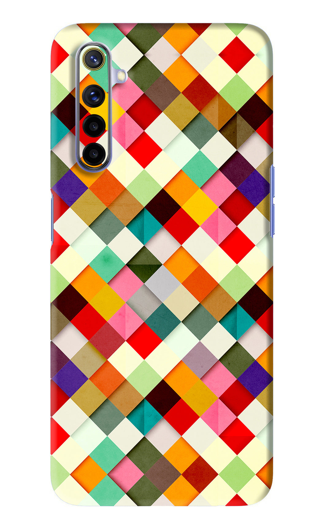 Geometric Abstract Colorful Realme 6i Back Skin Wrap