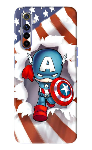 Captain America Realme 6i Back Skin Wrap