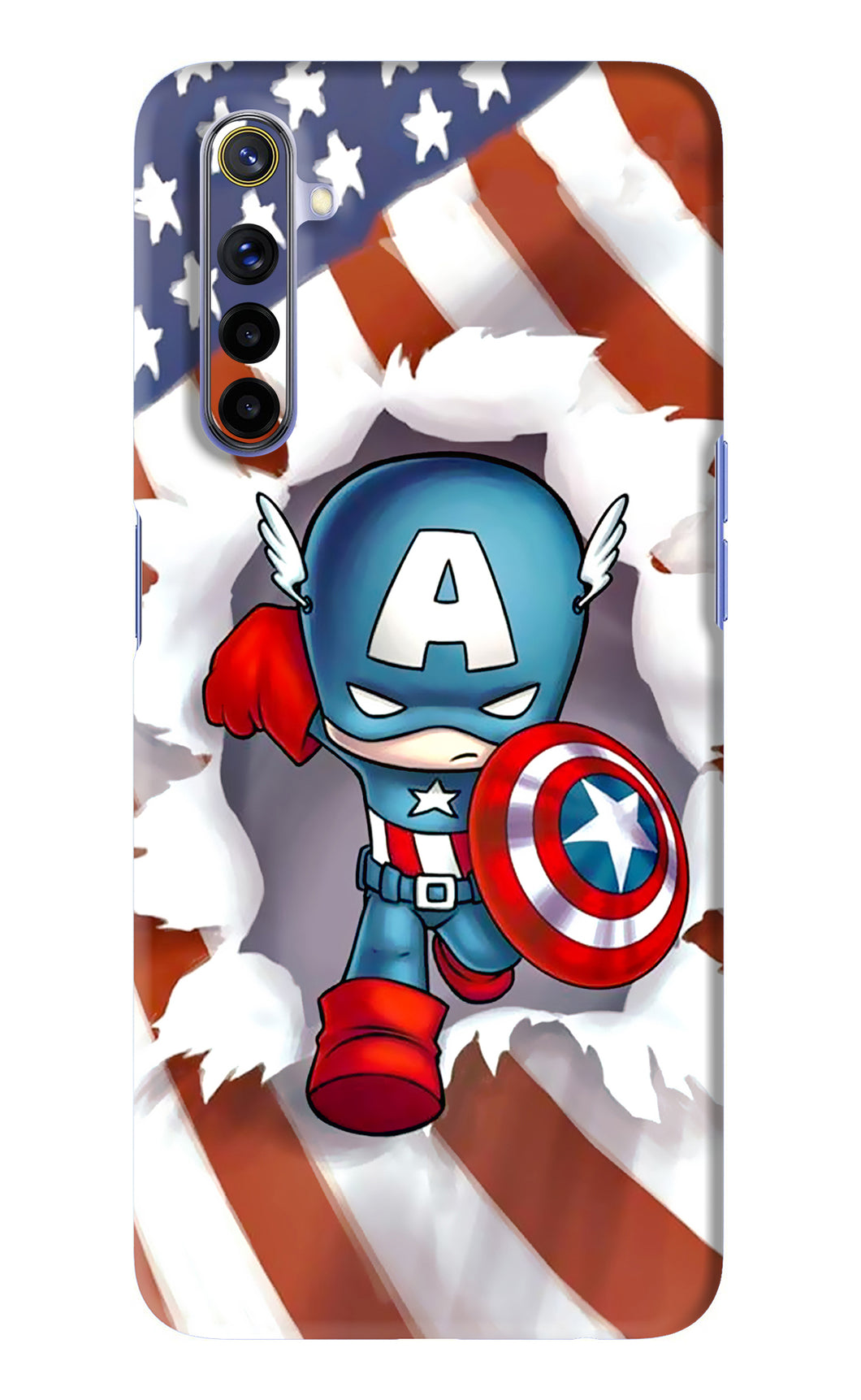 Captain America Realme 6i Back Skin Wrap