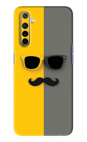 Sunglasses with Mustache Realme 6i Back Skin Wrap