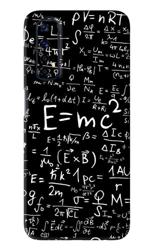 Physics Albert Einstein Formula Realme 7 Back Skin Wrap