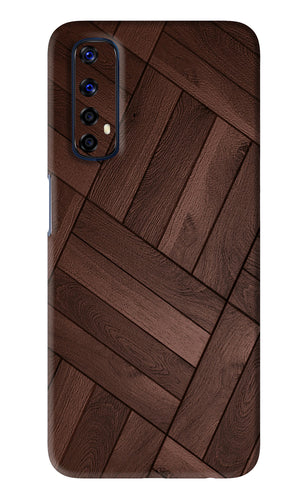 Wooden Texture Design Realme 7 Back Skin Wrap