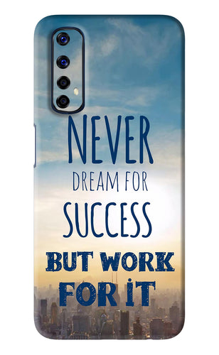 Never Dream For Success But Work For It Realme 7 Back Skin Wrap