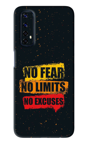 No Fear No Limits No Excuses Realme 7 Back Skin Wrap