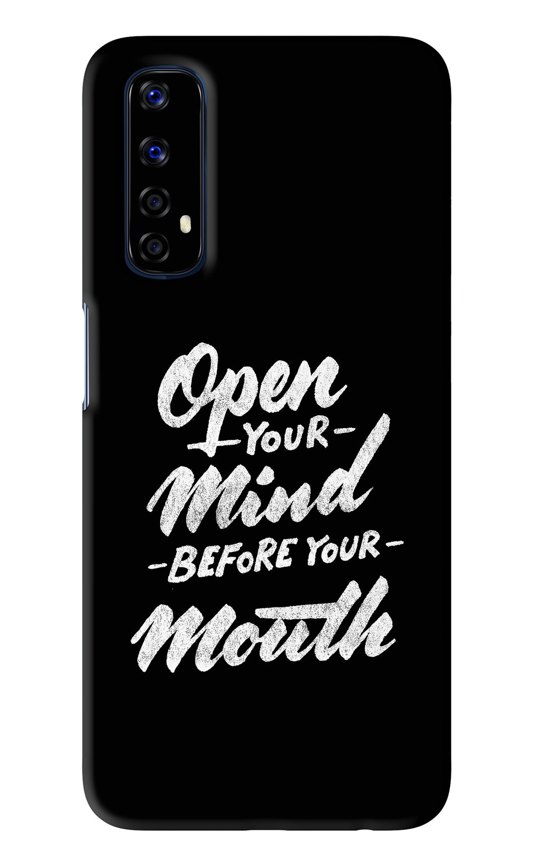 Open Your Mind Before Your Mouth Realme 7 Back Skin Wrap