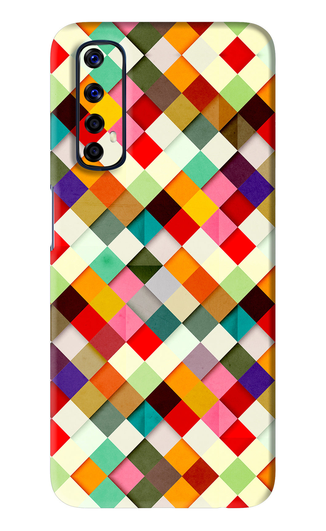 Geometric Abstract Colorful Realme 7 Back Skin Wrap