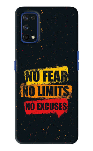 No Fear No Limits No Excuses Realme 7 Pro Back Skin Wrap