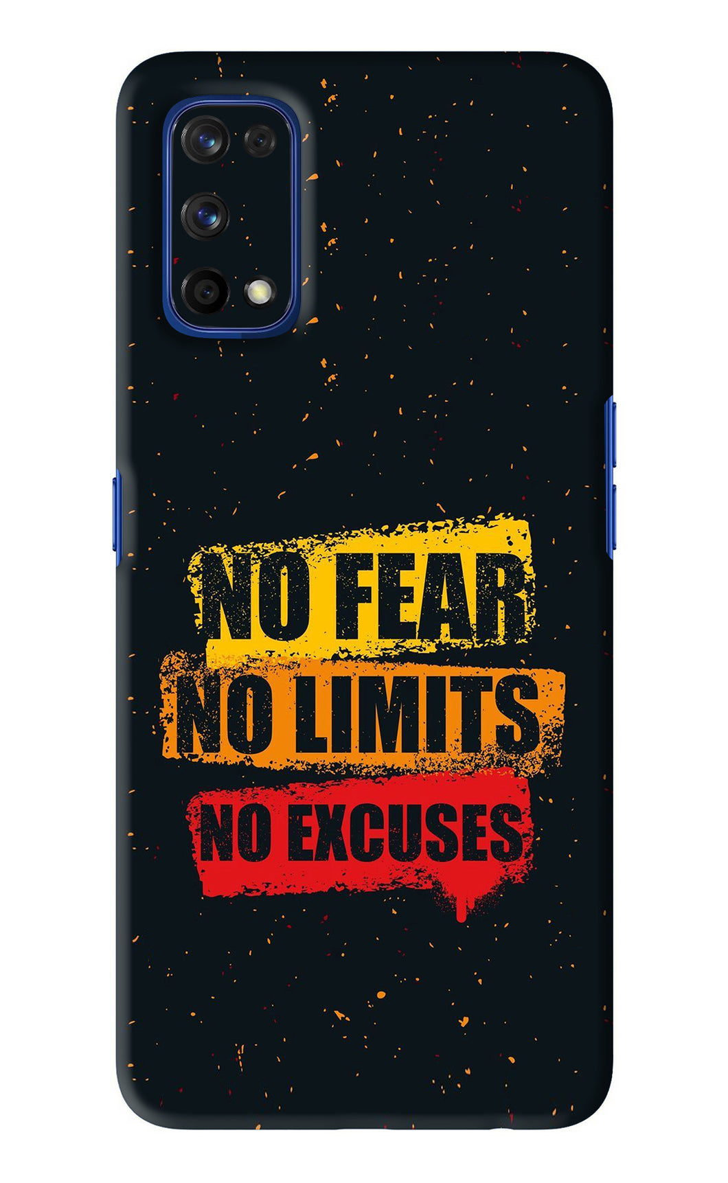 No Fear No Limits No Excuses Realme 7 Pro Back Skin Wrap