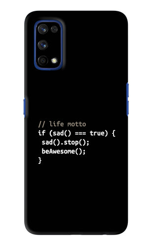 Life Motto Code Realme 7 Pro Back Skin Wrap