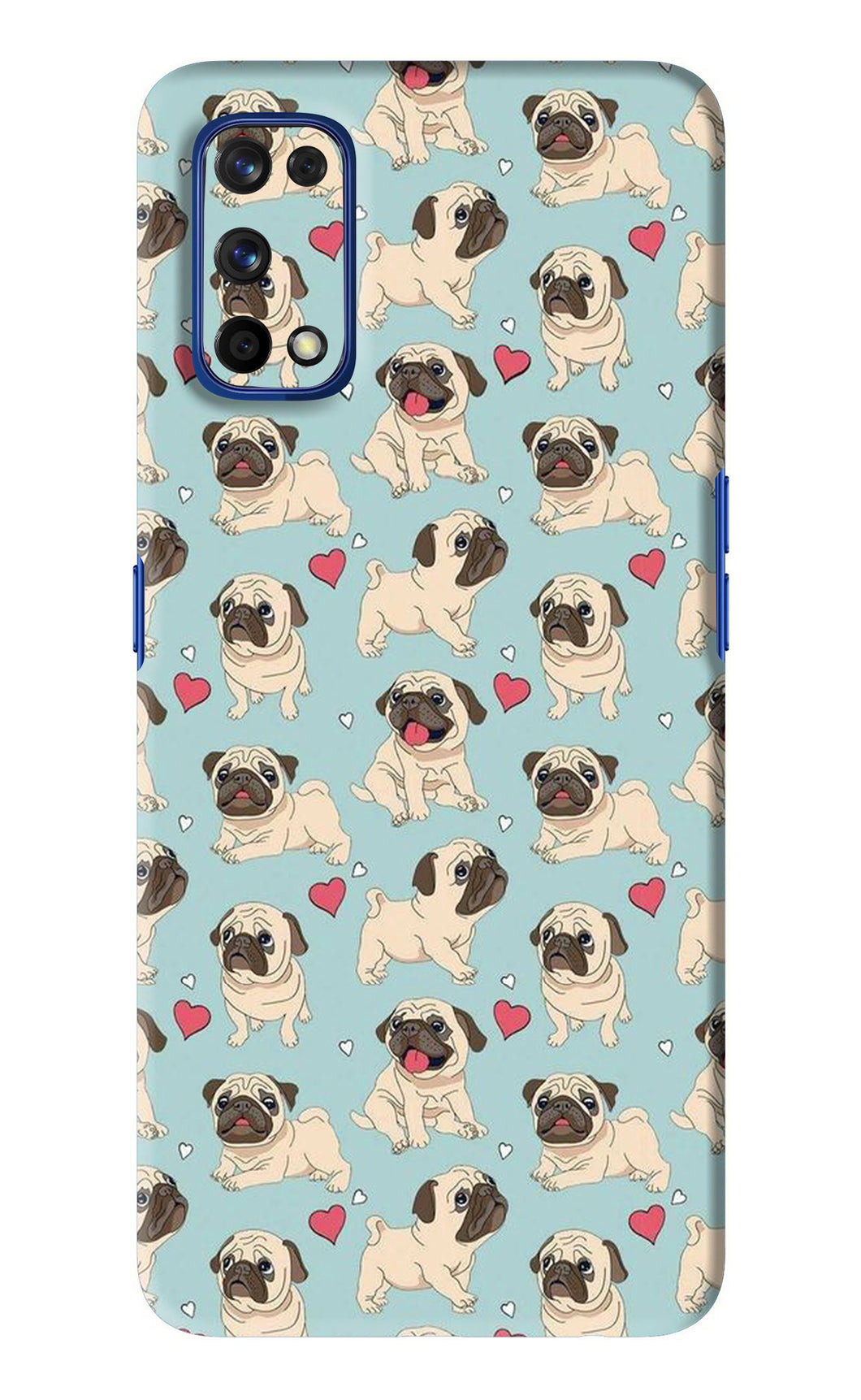 Pug Dog Realme 7 Pro Back Skin Wrap