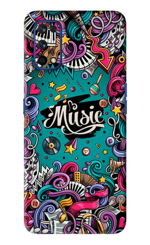 Music Graffiti Realme 7 Pro Back Skin Wrap