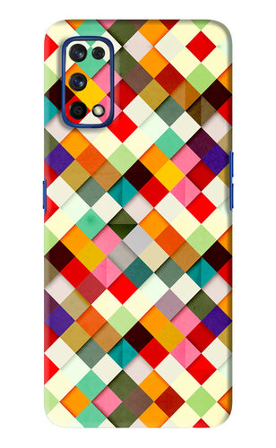 Geometric Abstract Colorful Realme 7 Pro Back Skin Wrap