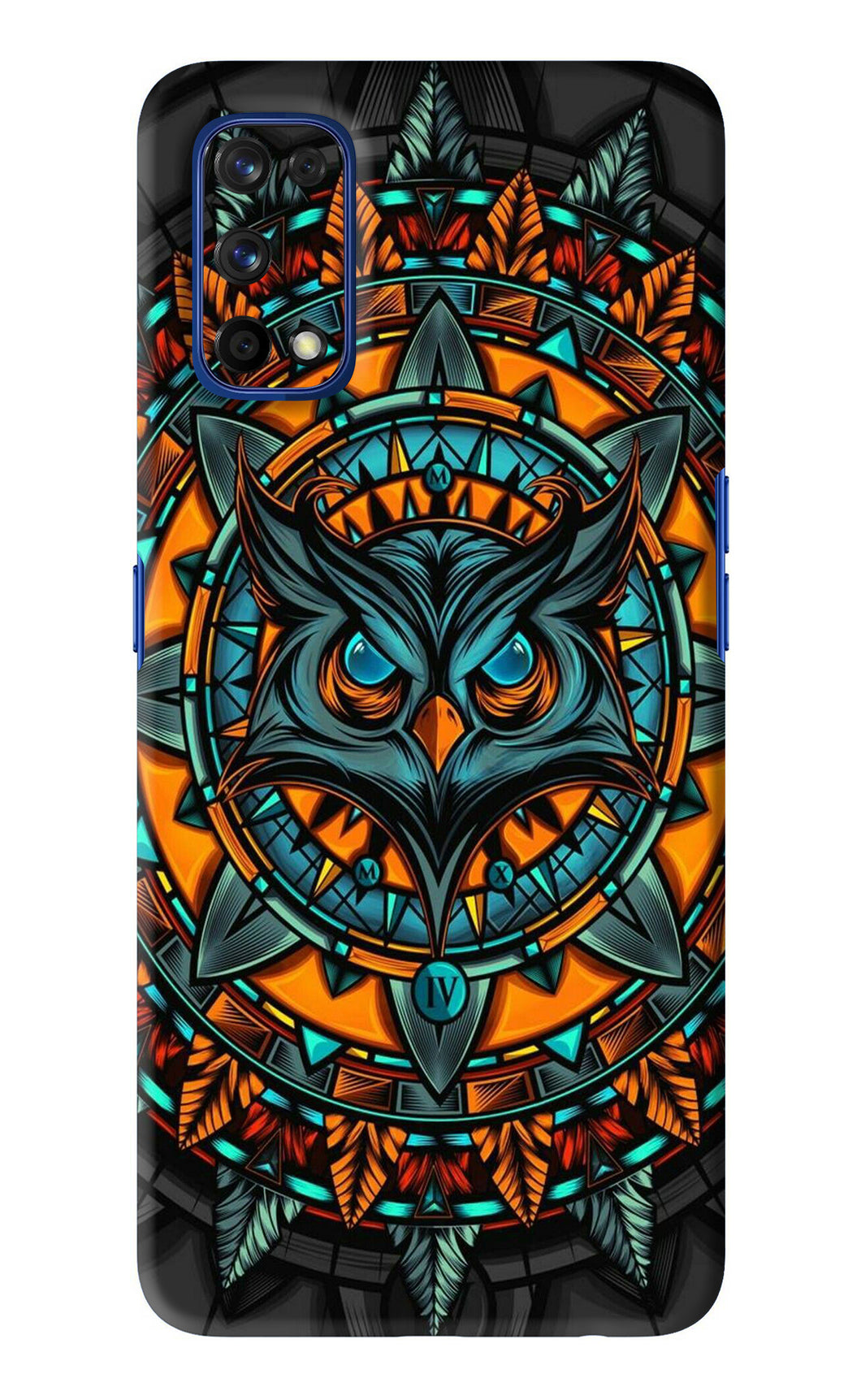Angry Owl Art Realme 7 Pro Back Skin Wrap