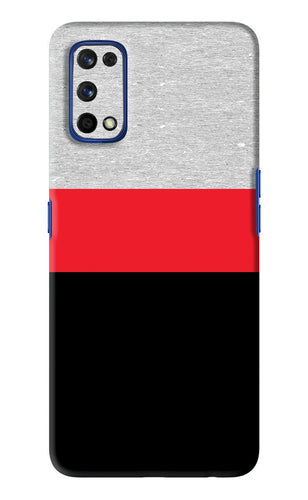 Tri Color Pattern Realme 7 Pro Back Skin Wrap