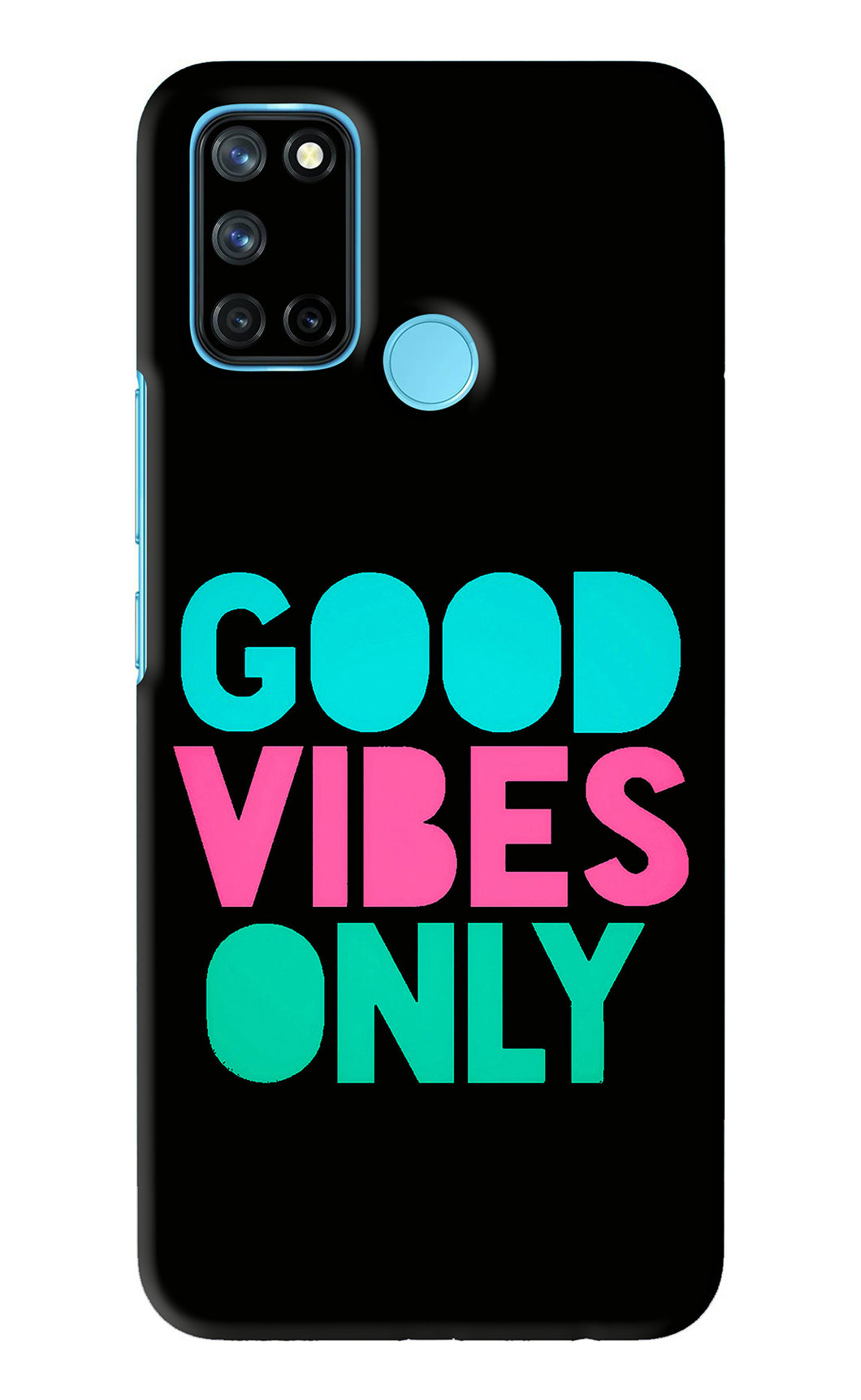 Quote Good Vibes Only Realme 7i Back Skin Wrap