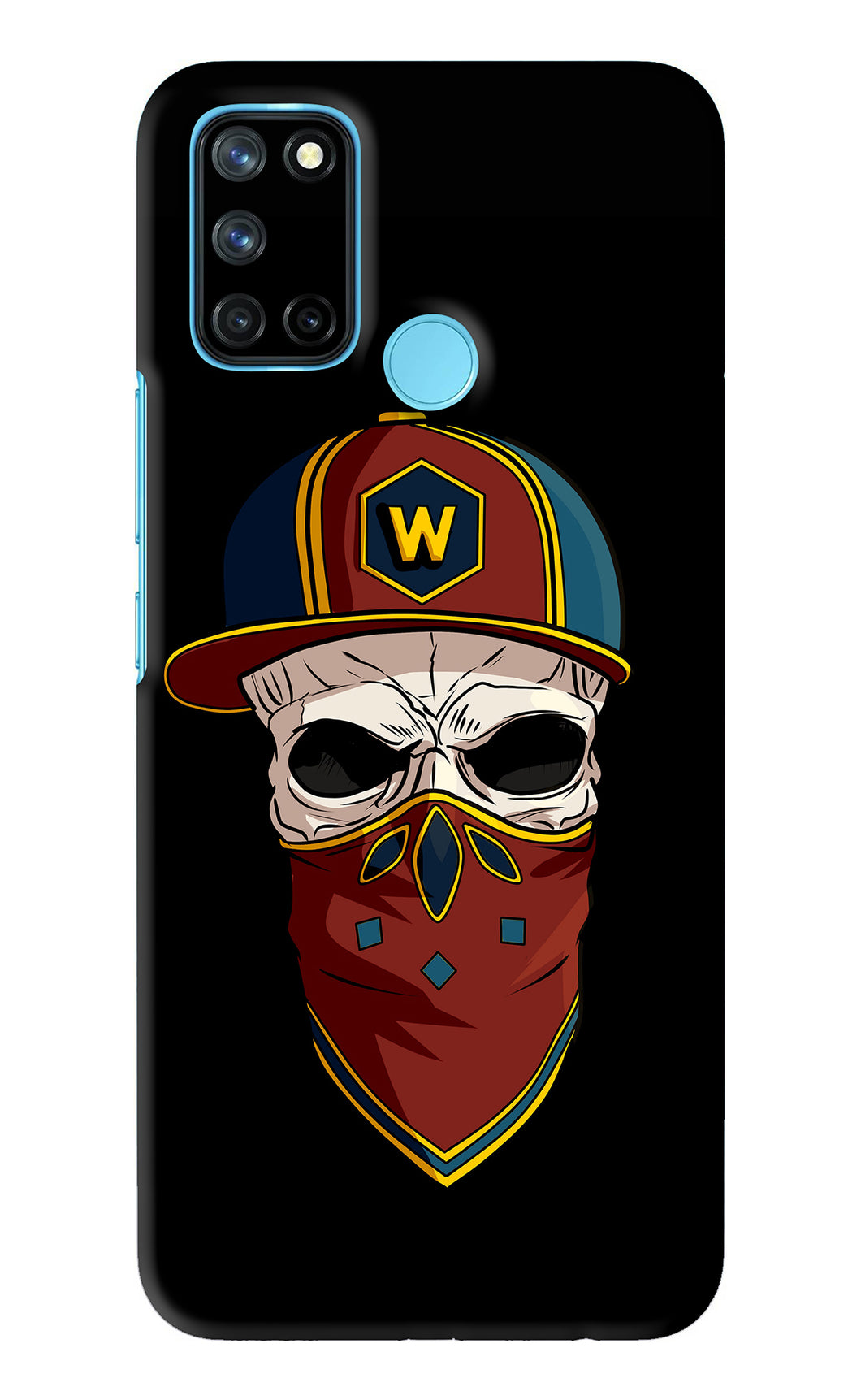 Skull Realme 7i Back Skin Wrap