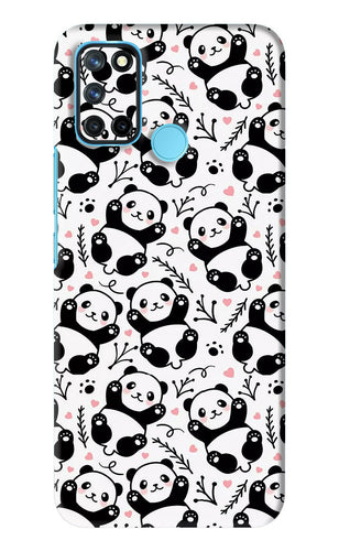 Cute Panda Realme 7i Back Skin Wrap