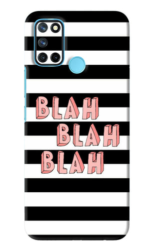 Blah Blah Blah Realme 7i Back Skin Wrap