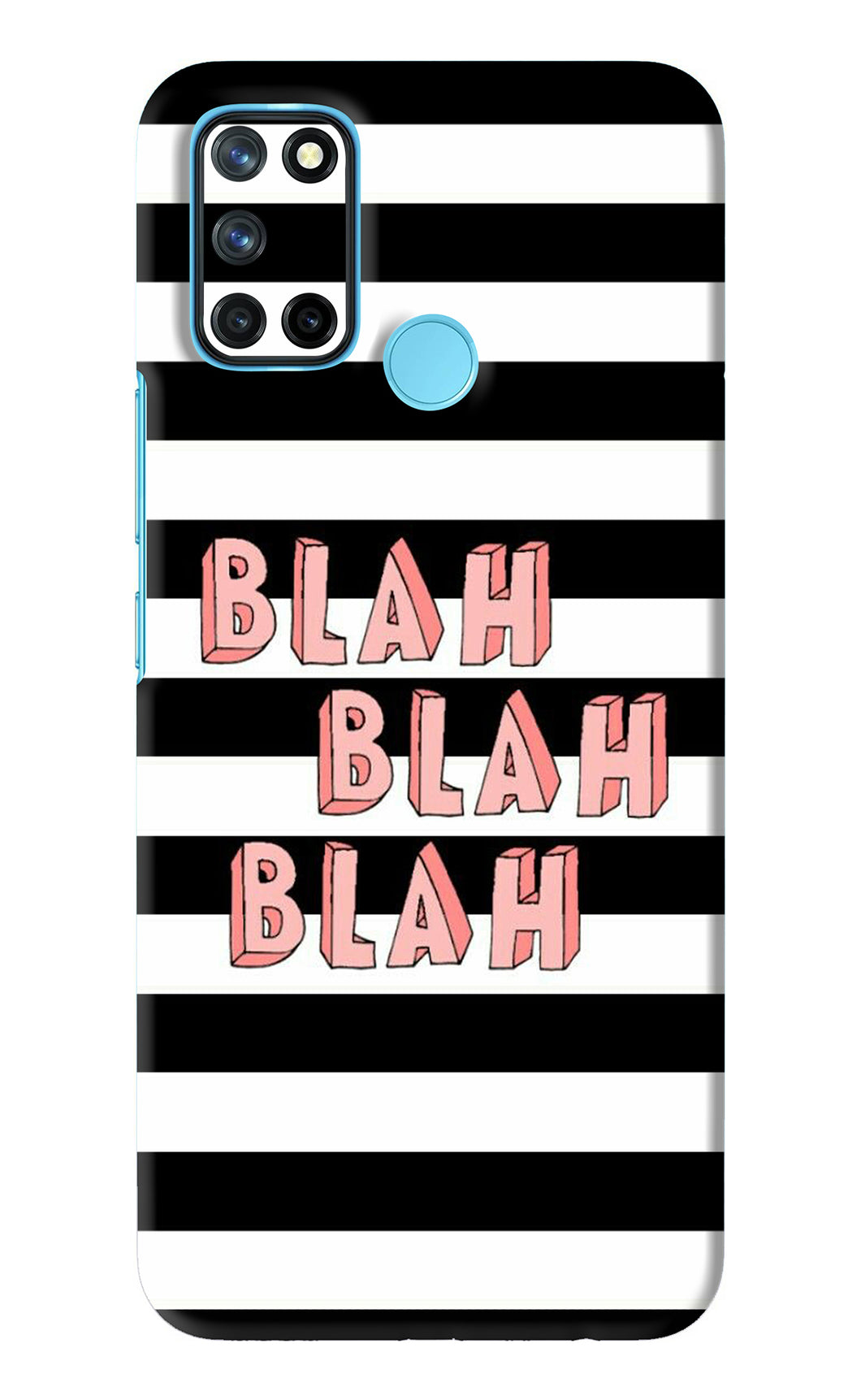 Blah Blah Blah Realme 7i Back Skin Wrap