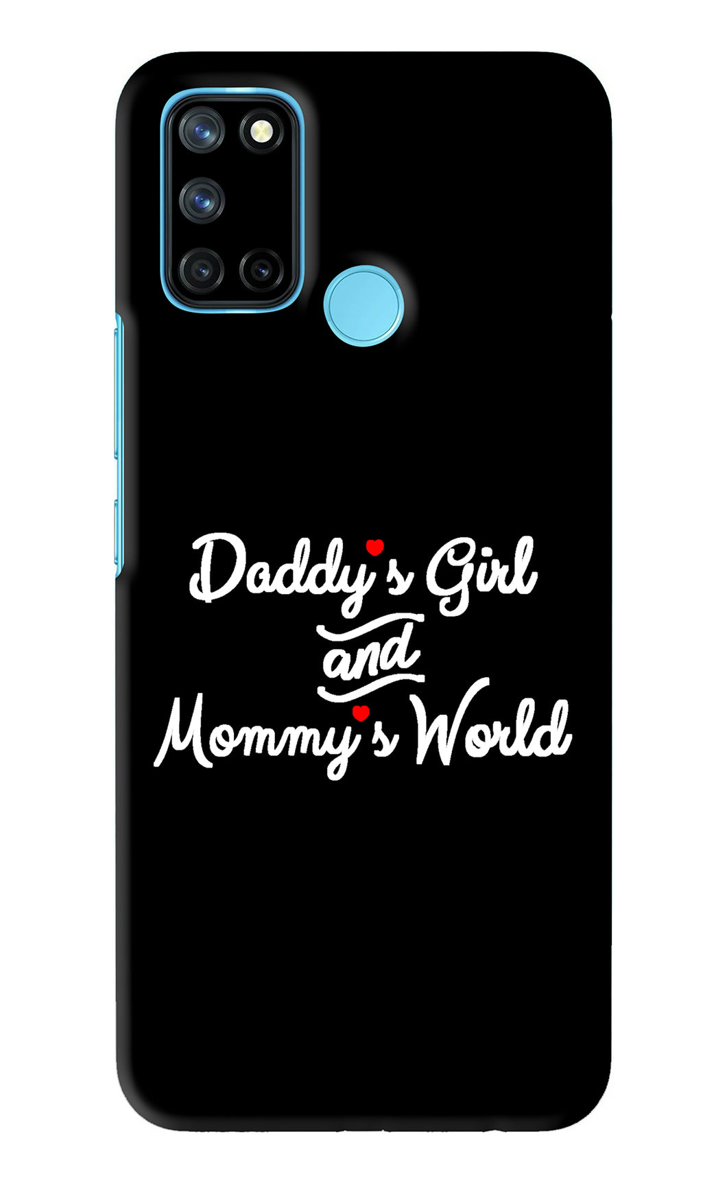 Daddy's Girl and Mommy's World Realme 7i Back Skin Wrap