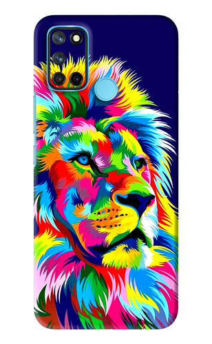 Vector Art Lion Realme 7i Back Skin Wrap