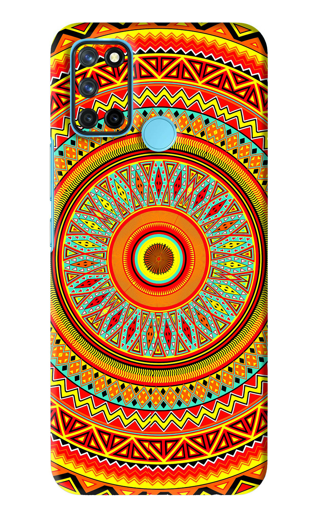 Mandala Pattern Realme 7i Back Skin Wrap