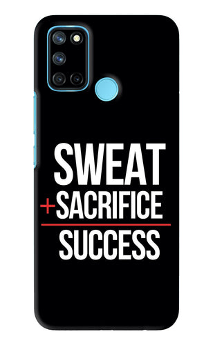 Sweat Sacrifice Success Realme 7i Back Skin Wrap