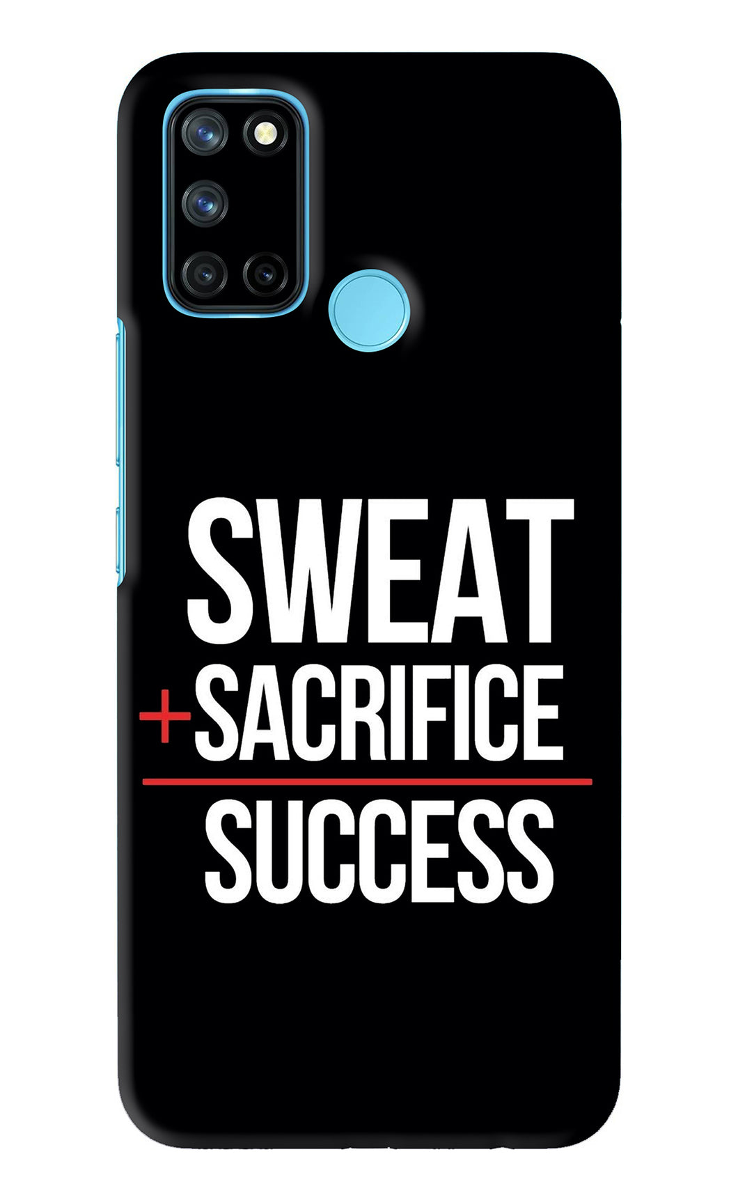Sweat Sacrifice Success Realme 7i Back Skin Wrap