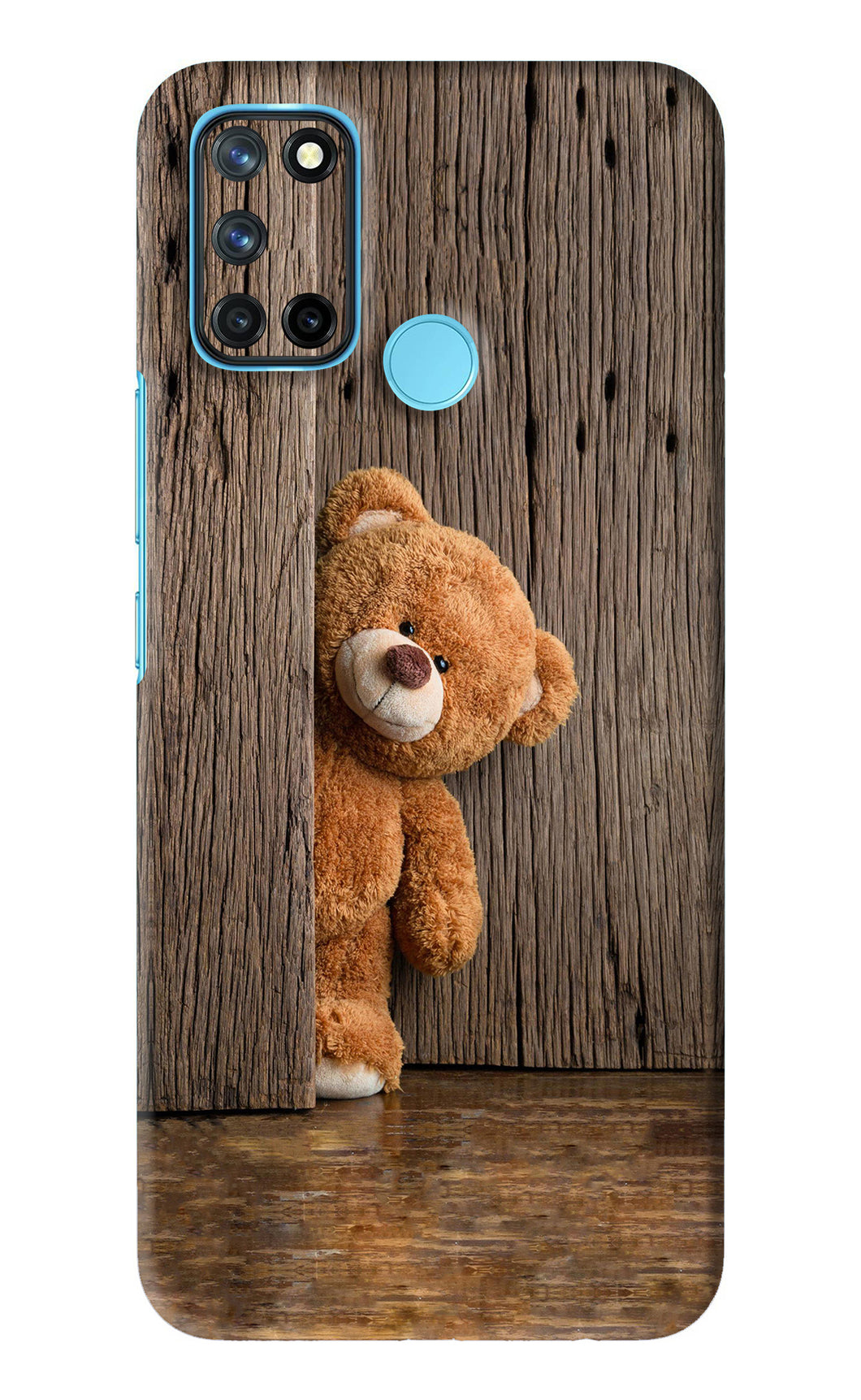 Teddy Wooden Realme 7i Back Skin Wrap